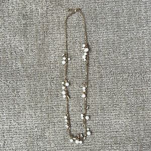 Stella and Dot Pearl and Rhinestone Necklace